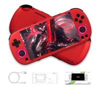 Trimui Smart Pro S Retro Handheld Gaming Console, 4.96” IPS Screen Retro Game Console,WIFI 2.4G/5G & BT 5.4,Linux System with Trimui UI,vibration motor,5000mAh Handheld Emulator (Red)