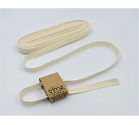 Trimz 100% Cotton Herringbone Tape, Natural, 10mm x 10m