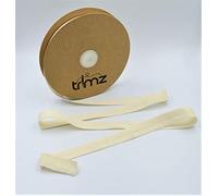 Trimz 100% Cotton Herringbone Tape, Natural, 20mm x 25m