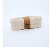 Trimz 100% Cotton Herringbone Tape, Natural, 50mm x 10m