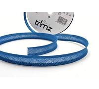Trimz 14/4/4 mm Cotton Bias Binding Tape, Malibu Blue 31t - Double-Fold Sewing Tape for Quilting, Dressmaking & DIY Crafts