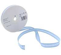 Trimz 14/4/4 mm Cotton Bias Binding Tape, Sky Blue 24t- Double-Fold Sewing Tape for Quilting, Dressmaking & DIY Crafts
