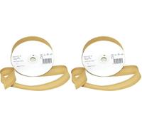 Trimz 25/5/5 mm Cotton Bias Binding, Beige 129 - Double-Fold Sewing Tape for Quilting, Dressmaking & DIY Crafts (Pack of 2)
