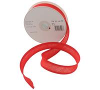 Trimz 25/5/5 mm Cotton Bias Binding, Bridal Red 40 - Double-Fold Sewing Tape for Quilting, Dressmaking & DIY Crafts