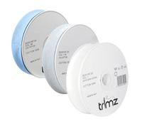 Trimz Arctic Frost Collection (White, Light Grey & Sky Blue) 3-Pack Premium 100% Cotton Bias Binding Tape (25mm) - 60 Meters Total - Wintery Folded Edging for Quilting, Baby Crafts & Scandi Decor