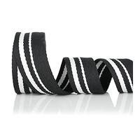 Trimz Belt Webbing, Black/White, 5m x 50mm