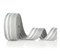 Trimz Belt Webbing, Grey/White, 5m x 50mm