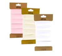 Trimz Bias Binding 3 x 5m Bundle - Starter Trio - Pretty Pastels (Pink, Cream, White)