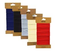 Trimz Bias Binding 5 x 5m Bundle - Designer Collections - Modern Mix (Navy, Grey, Red, Ivory, Black)
