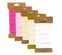 Trimz Bias Binding 5 x 5m Bundle - Designer Collections - Soft Romance (White, Pink, Fuchsia, Cream, Ivory)