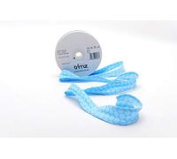 Trimz Bias Binding, Cotton, White and Light Blue, 25/5/5 mm