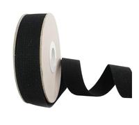 Trimz Cotton Blend Webbing Roll - 25mm x 5m, Black - Strong Durable Strap (70% Cotton, 30% Polyester) for Crafts, Upholstery, Bag Making, Pet Collars & DIY Projects