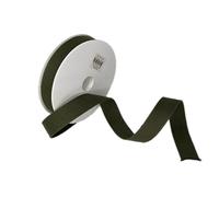 Trimz Cotton Webbing, Army Green, 25mm x 5m
