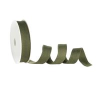 Trimz Cotton Webbing - Army Green 25mm x 5m Durable Cotton Strap for Bags, Crafts, Upholstery and Accessories