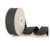 Trimz Cotton Webbing, Charcoal, 25mm x 5m