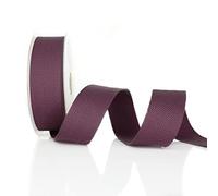 Trimz Cotton Webbing, Dark Mauve, 25mm x 5m