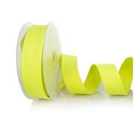 Trimz Cotton Webbing, Neon Yellow, 30mm