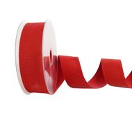 Trimz Cotton Webbing - Red - 30mm x 5m
