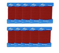 Trimz Darning Wool 10 Pack - Dark Red 20 m Skeins (100% Acrylic) | 200 Metres Total | Strong, Soft Thread for Mending, Knitting & Craft Repairs