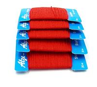 Trimz Darning Wool 5 Pack - Red 20 m Skeins (100% Acrylic) | 100 Metres Total | Soft, Durable Thread for Mending, Knitting & Craft Repairs