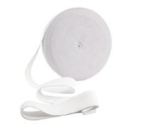 Trimz Elastic, White, 25mm x 25m