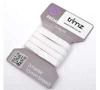 Trimz Elastic, White, 3m x 10mm