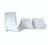 Trimz Elastic, White, 75mm x 10m