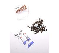 Trimz Eyelets x50 Metal, Copper Black, 4mm, Brown, 10 x 6 x 2 cm