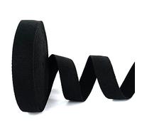 Trimz 10mtr roll of 30mm Black Cotton Webbing, Blend, 10mx30mm