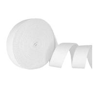Trimz 10mtr roll of 30mm White Cotton Webbing, Blend, 10mx30mm