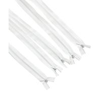 Trimz Invisible Zippers 5 Pack - 22cm Black Nylon Concealed Zip Fasteners for Dresses, Skirts, Cushions, and Sewing Projects