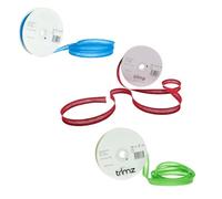 Trimz Jewel Tone Collection (Emerald, Peacock Blue & Burgundy) - 3-Pack 100% Cotton Bias Binding Tape (14mm) - 60 Meters Total - Luxury Narrow Edging for Evening Wear, Fine Apparel & Decor