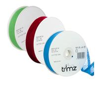 Trimz Jewel Tone Collection (Emerald, Peacock Blue & Burgundy) 3-Pack Premium 100% Cotton Bias Binding Tape (25mm) - 60 Meters Total - Luxury Folded Edging for Evening Wear, Quilts & Decor