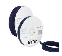 Trimz Master & Mini Matching Duo (Navy) - 2-Pack 100% Cotton Bias Binding Tape (25mm & 14mm) - 40 Meters Total - Coordinated Folded Edging for School Uniforms, Apparel, Repairs & Crafts