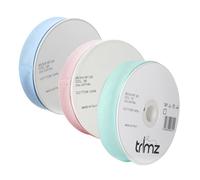 Trimz Nursery Pastel Collection (Sky Blue, Pink, Mint) 3-Pack 100% Cotton Bias Binding Tape (25mm) - 60 Meters Total - Soft Folded Edging for Baby Blankets, Bibs & Nursery Crafts