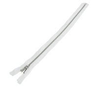 Trimz Open Ended Metal Zip, White, 100cm