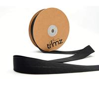 Trimz Poly Cotton Bias Binding, Black, 20m Reel