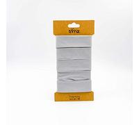 Trimz Poly Cotton Bias Binding, Grey, 25mm x 5m