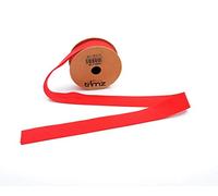 Trimz Poly Cotton Bias Binding, Polyester, Red, 5m Reel