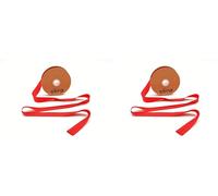Trimz Poly Cotton Bias Binding, Red, 25mm x 20m (Pack of 2)