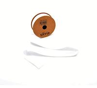 Trimz Poly Cotton Bias Binding, White, 25mm x 5m, TCWHT255