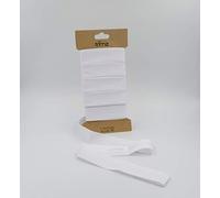 Trimz Poly Cotton Bias Binding, White, 25mm x 5m, TCWHT255C