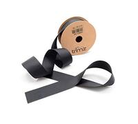 Trimz Polyester Grosgrain Ribbon 25mm x 5m - Black | Crafts, Sewing, Gift Wrapping
