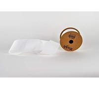 Trimz Polyester Grosgrain Ribbon 40mm x 5m - White | Crafts, Sewing, Gift Wrapping