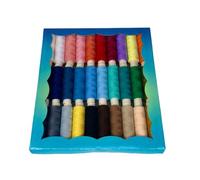 Trimz Polyester Sewing Thread Set, 30 x 100m Reels, Assorted Colours, Durable 100% Polyester Thread for Hand Sewing & Sewing Machines