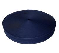 Trimz Polypropylene Herringbone Webbing - 50mm x 25m - Navy Heavy Duty Strap for Bags, Crafts and DIY