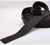 Trimz Polypropylene Webbing, Black - 50mm Wide x 20Mtr Reel - Heavy Duty Strapping for Bags and Crafts