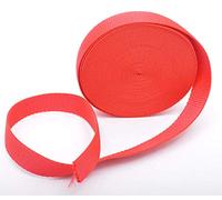 Trimz Polypropylene Webbing, Red - 25mm Wide x 10Mtr Reel - Heavy Duty Strapping for Bags and Crafts