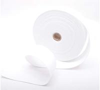Trimz Polypropylene Webbing, White - 50mm Wide x 20Mtr Reel - Heavy Duty Strapping for Bags and Crafts