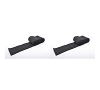 Trimz Ribbing/Cuffing, Black, 110cm x 6cm (Pack of 2)